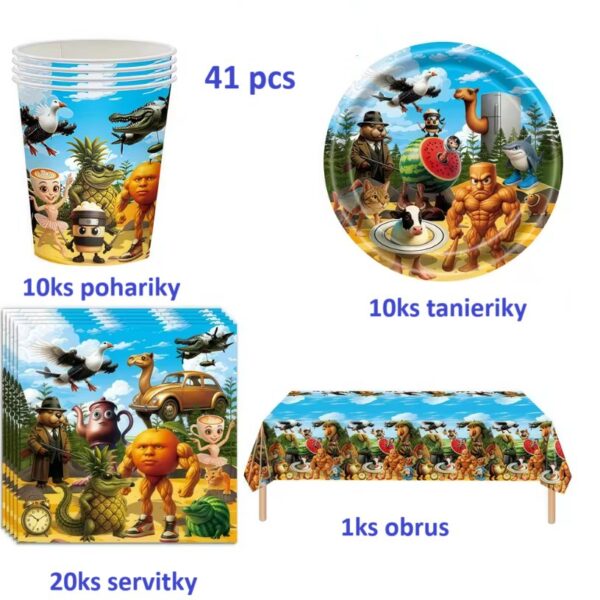 párty set Italian Brainrot Tralalero Tralala